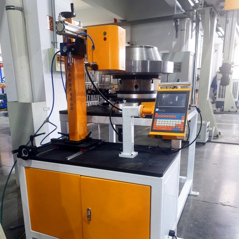 大型法蘭工件-氣動打標(biāo)機(jī)（非標(biāo)定制，在線打標(biāo)）